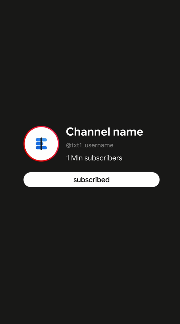 Creator Channel Subscribe Header